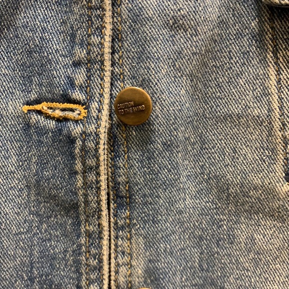 Caution to the Wind Denim Jacket Size Medium - Picture 5 of 15